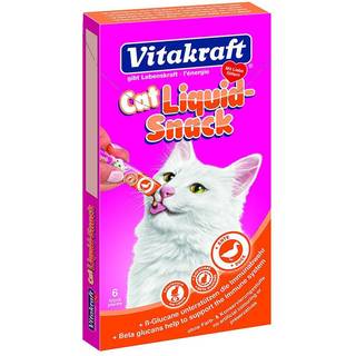 Vitakraft Cat Liquid Snack, and og Beta-glukaner - 6x15g
