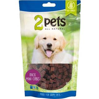 2pets Dogsnack Mini Cubes Duck - 100 g