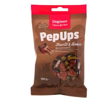 Dogman Pepups - Hearts & Bones 3-smag / 100 g