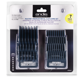 Andis Master Premium Metal Clip Afstandskamme 7 stk (1,5 -25 mm)