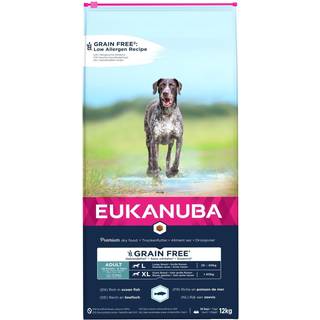 EUKANUBA Adult Large Breed Grainfree havfisk 3 kg / 12 kg - 12 kg