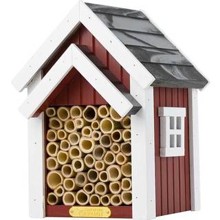 Wildlife Garden Bee Hotel Red - Tilbehør til haven Massiv Træ Rød - WG311