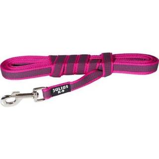 Julius-K9 C&G - Super-grip leash rosa/grey 20mm/5.0m with handle