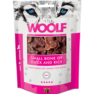 Woolf Small Bone of Duck and Rice - 100 g.