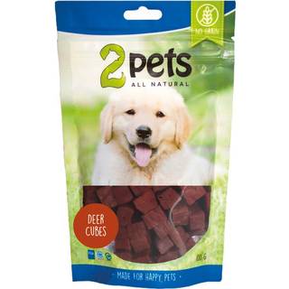 2pets Dogsnack Cubes Deer - 400 g