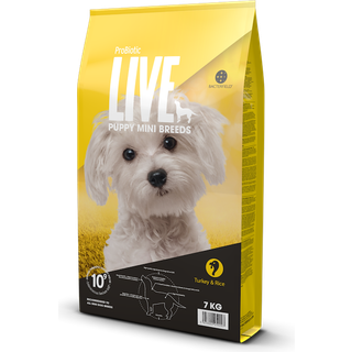 2 kg. ProBiotic LIVE Puppy MINI Breeds - hvalpefoder med kalkun til små hunderacer