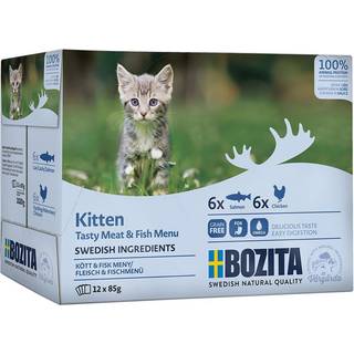 Bozita Feline Multibox Killing Kød & Fisk Menu i sauce 12x85 g