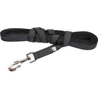 Julius-K9 C&G - Super-grip leash black/grey 20mm/5.0m with handle
