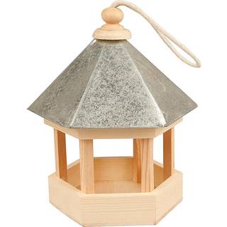 Fuglefoderhus med zinktag - 22x18x16,5 cm
