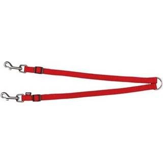 Trixie Premium dual lead coupler XS-M: 40-70 cm/15 mm red