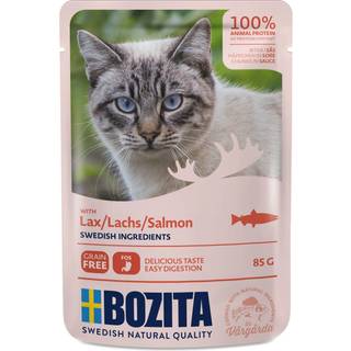 Bozita Feline Kornfri Laks i sauce 12x85 g