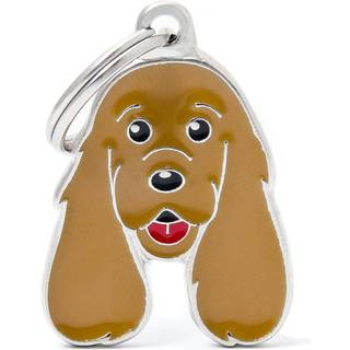 Halssmykke Med Racemotiv - Cocker Spaniel - Guld