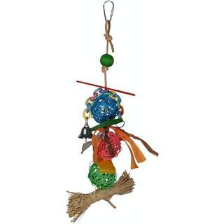 VADIGRAN Bird Toy 3 wicker balls multi color 35cm