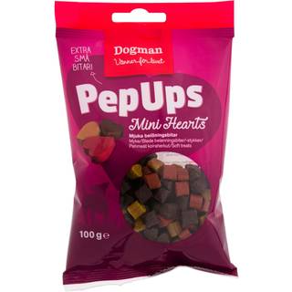 Dogman Pepups - Mini Hearts Kylling & Vildt / 100 g