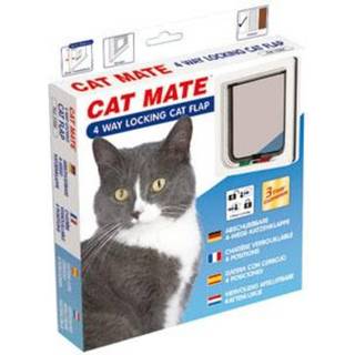 Petmate 4-Way Locking Cat Flap - White