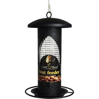 Care Bird foderautomat til nødder, sort, Ø16 x 27,5 cm