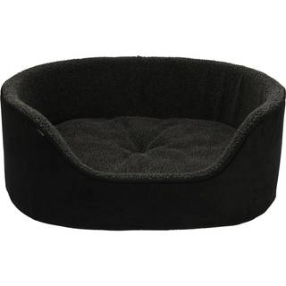 Sherpa Hundeseng - Sort / 60x48 cm