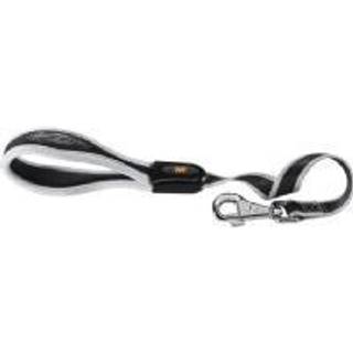 Ferplast ERGOCOMFORT kort nylon hundesnor - Ergonomisk håndtag - Blød polstring - Længde 55 cm x 2.5 cm - Sølv