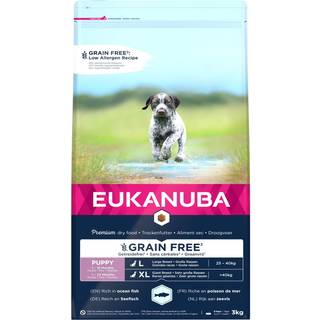 EUKANUBA Puppy & Junior Large Grainfree havfisk 3 kg / 12 kg - 3 kg