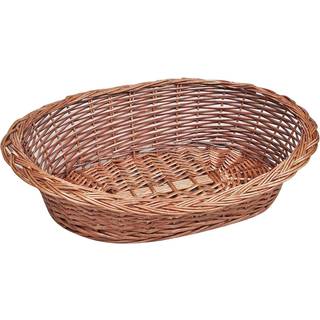 hundekurv 70 cm pileflet naturfarvet