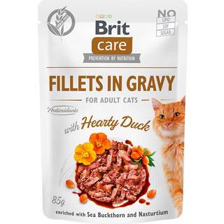 Brit Care Cat vådfoder m. andefilet i sovs - 85 g.