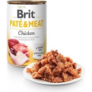 Brit - Patè & Meat - Vådfoder m. Kylling - 400g