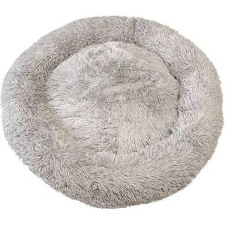 Fluffy Donut Hunde- og Katteseng, Lysegrå S-L