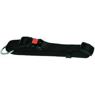 Halsbånd nylon sort 15 mm 30-45 cm