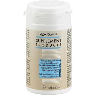 Diafarm Lactifit mælkegærtabletter m. omega 3 til katte, 100 stk.