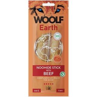 Woolf Earth Noohide Sticks, Beef, Large, 2 stk -