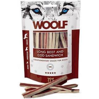 Woolf Naturlige godbidder - Lange Sandwich m. Okse & Torsk - 100g