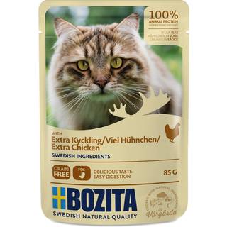 Bozita Feline Kornfri Ekstra Kylling i sauce 12x85 g