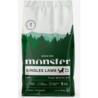Monster Singles - Kornfrit og Lam - 12kg
