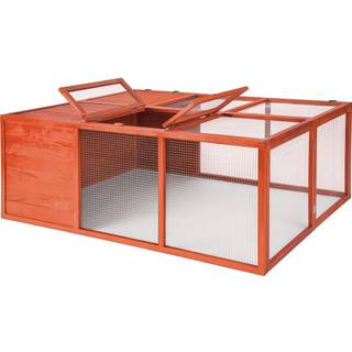 Sammenklappeligt kaninbur Murphy 159x109x55cm - brun