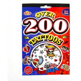 Tattoo sticker album, 200 stk.