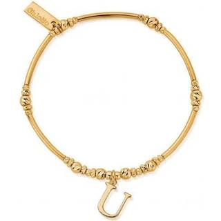 ChloBo Gold Iconic C Initial Bracelet - Gold - 18cm