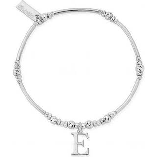 ChloBo Silver Iconic F Initial Bracelet - Silver - 18cm