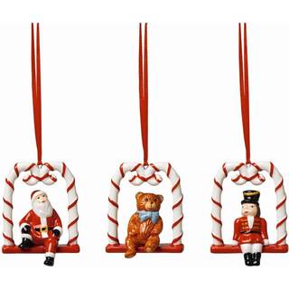 Villeroy & Boch Nostalgic Julepynt 3-pak - Julepynt Porcelæn Rød - 14-8331-6691