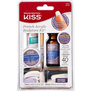 KISS French Acrylic Sculpture Kit Sæt til fransk manicure 40 stk. - 40 stk.