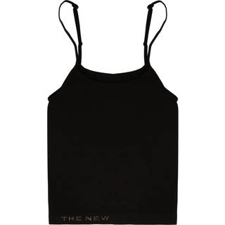 THE NEW - Seamless Tanktop med logo - Black - 116-128 / 6-8 år / Sort