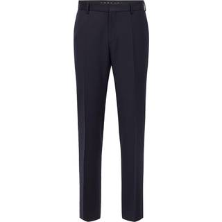 Slim fit bukser i serge af ny uld