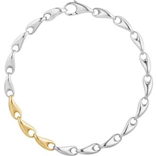REFLECT armbånd, smalt (str. XL), Georg Jensen, Sterlingsølv / 18 kt. guld