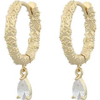 Snö Of Sweden London Ring Pendant Earring Gold/White 14mm