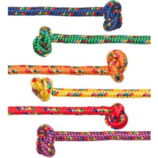 Champion Sports Braided Nylon Jump Ropes 8 ft Assortered 6/Pack