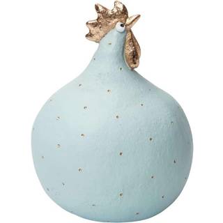 Høne Jade/gold H13cm