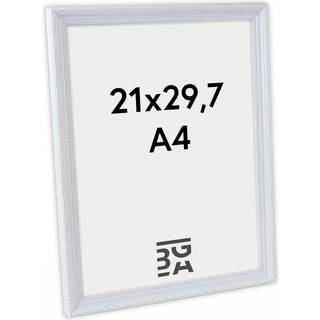 Ramme Hvid Ornament 21x29,7 cm