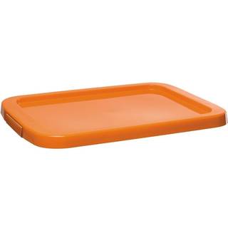 Låsbart låg til opbevaringskasse 15 liter Nordiska Plast StrongBox, orange, 427 x 295 x 23 mm