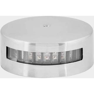Styrbordslanterne til dækmontering, 1.7 W, 12 V, 112.5°, rustfrit stål, grøn, til både <20 meter + lyskilde LED 1.7 W