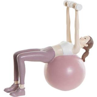 Dekorativ figur DKD Home Decor Pink Yoga Scandi 18,5 x 8 x 17,5 cm
