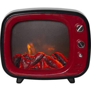 Star trading - indendørs udsmykning pejs - 22 cm - rød
